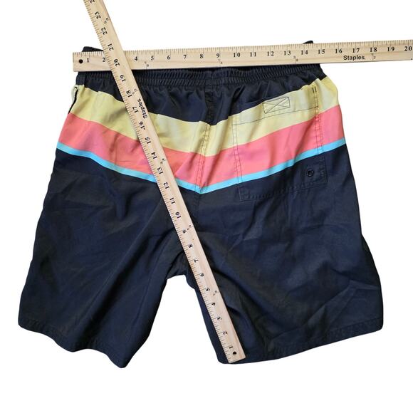 Old Navy Men’s Charcoal Striped Swim Trunks Size M - Picture 4 of 6